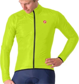 Castelli Squall Shell Fahrradjacke electric lime/black (Herren)