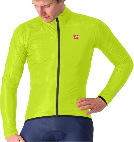 Castelli Squall Shell Fahrradjacke electric lime/black (Herren)