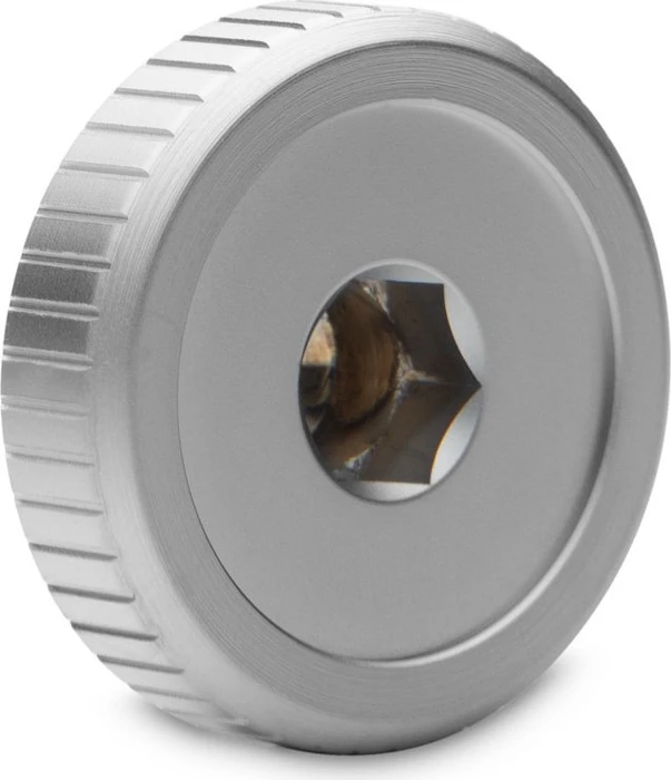 EK Water Blocks Quantum Line EK-Quantum Torque Plug mit Logo, G1/4", Satin Titanium