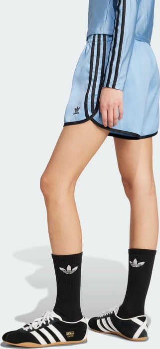adidas Adicolor 3-Streifen Sprinter Laufhose kurz ash blue/black (Damen)
