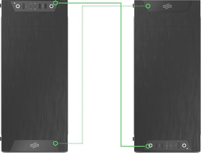 Endorfy SilentiumPC Armis AR3 TG RGB, Glasfenster