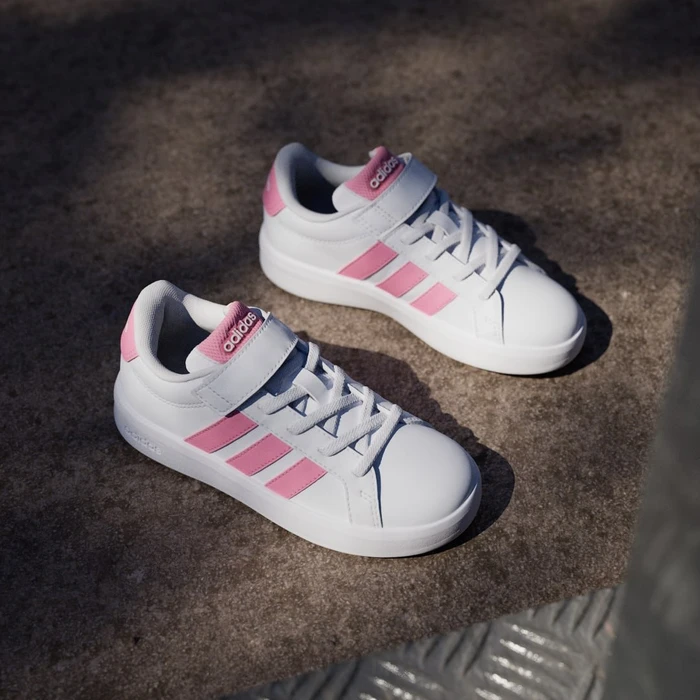 adidas Grand Court 3.0 cloud white/bliss pink (Junior)