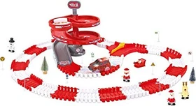 Amewi Magic Traxx Weihnachtsstrecke mit LED Fahrzeugen 168-teilig