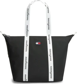 Tommy Hilfiger Essential Logomuster Tote Shopper schwarz
