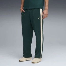 Puma T7 Always On Relaxed Trainingshose lang green terrain/alpine snow (Herren)