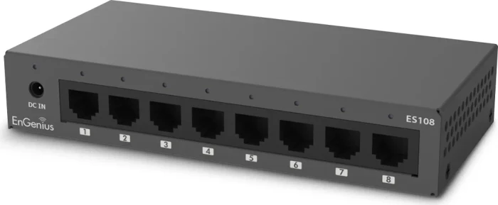 EnGenius ES Desktop Gigabit Switch, 8x RJ-45