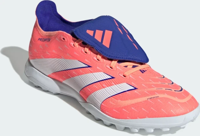adidas Predator League Fold-Over Tongue TF signal coral/cloud white/beam orange