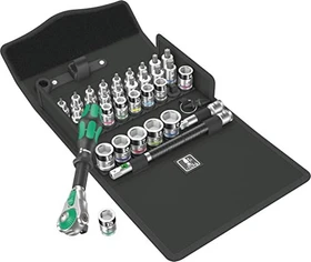 Wera 8100 SB Zyklop Speed All-in Bitset/Steckschlüsselsatz inkl. Tasche, 35-tlg.