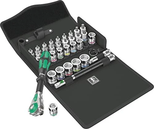Wera 8100 SB Zyklop Speed All-in Bitset/Steckschlüsselsatz inkl. Tasche, 35-tlg.