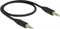 DeLOCK Klinkenkabel 3-Pin Stereo, 3.5mm Stecker auf 3.5mm Stecker, schwarz, 0.5m Vorschaubild