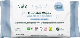 Naty Eco by Naty unparfümiert WC-freundliche Feuchttücher, 42 Stück