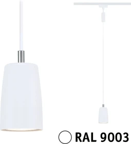 Paulmann URail Cover Schienensystem Pendelleuchte GU10 signalweiß, 1 Stück