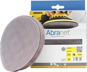 Mirka Abranet Grip Gewebeschleifblatt K320, 150mm, 10 Stück