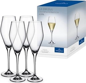 Villeroy & Boch La Divina Champagnerglas, 4 Stück