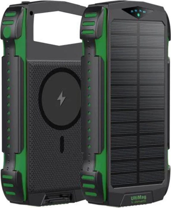 4smarts Solar Powerbank Rugged TitanPack UltiMag 20000mAh grün