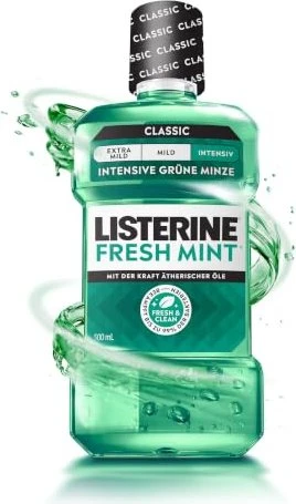 Listerine Fresh Mint Mundspülung, 500ml