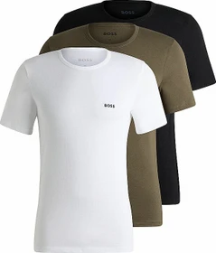 Hugo Boss Baumwolle Logo 3er-Pack T-Shirt kurzarm miscellaneous (Herren)
