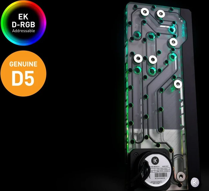 EK Water Blocks Quantum Line EK-Quantum Reflection Fractal ATX D5 PWM D-RGB, Acryl