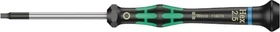 Wera Kraftform Micro 2054 Elektroniker Innensechskant Schraubendreher, 2.5x60mm