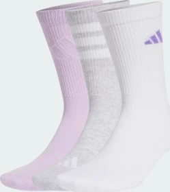adidas Logo Socken light grey heather/white/ice lavender, 3 Paare