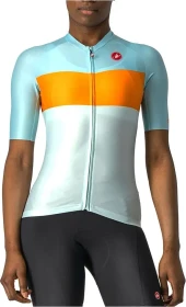 Castelli Aero Pro Trikot kurzarm light acqua/pop orange (Damen)