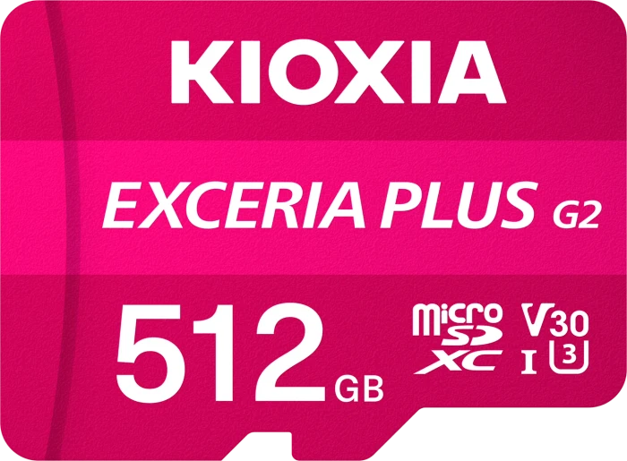 KIOXIA EXCERIA PLUS G2, microSD UHS-I U3, A1, V30