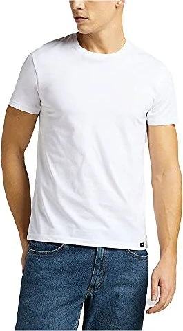 Lee Crew 2er-Pack T-Shirt kurzarm weiß (Herren)
