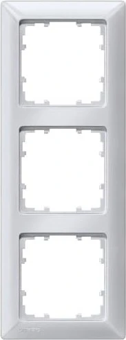 Siemens DELTA line Rahmen 3-Fach, 222x80mm, aluminiummetallic