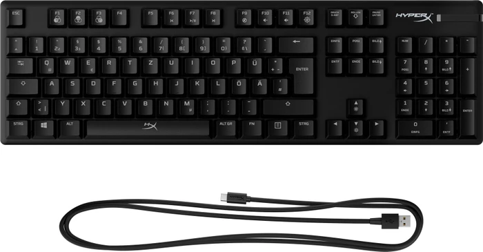 HP HyperX Alloy Origins, LEDs RGB, HyperX RED, USB, DE