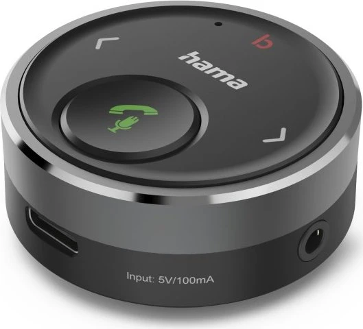 Hama Bluetooth-Receiver für KFZ mit AUX-In (USB-C)