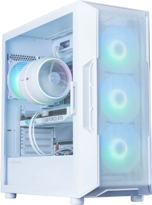 Zalman i3 Neo ARGB, weiß, V2, Glasfenster