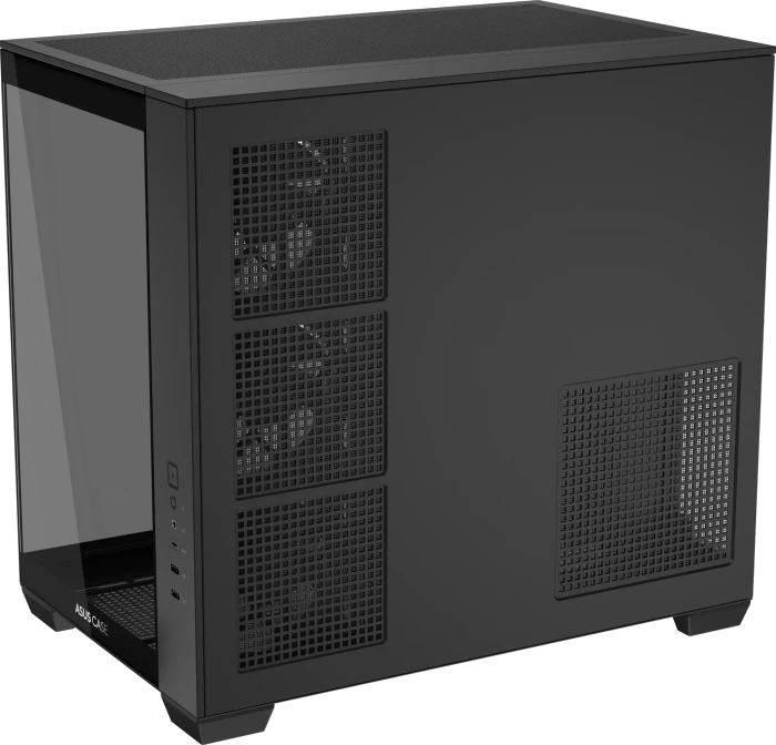 ASUS A32 Plus TG ARGB, schwarz, Glasfenster
