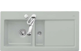 Villeroy & Boch Subway 60 Einbau Becken links mit Ablauffernbedienung fossil