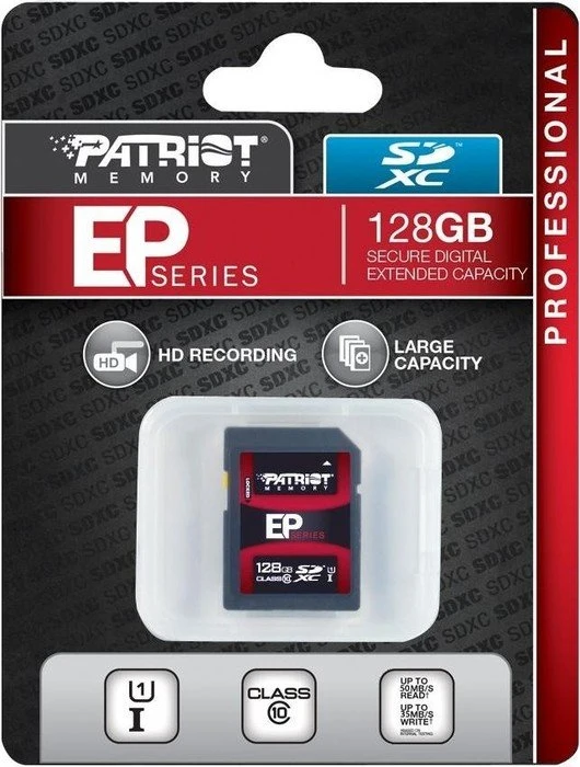 Patriot EP R90/W35 128GB, UHS-I, Class 10