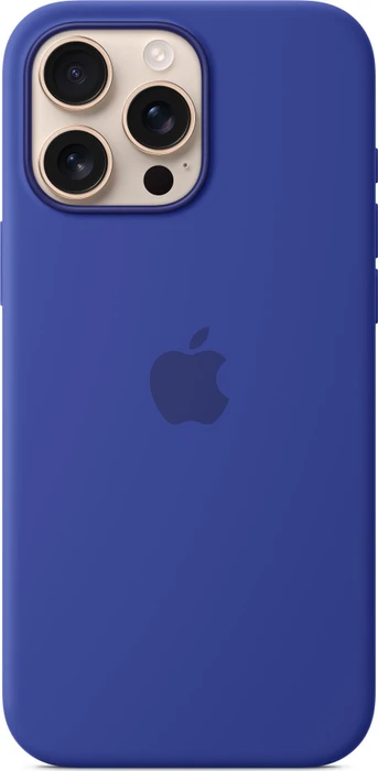 Apple Silikon Case mit MagSafe für iPhone 16 Pro Max ultramarin