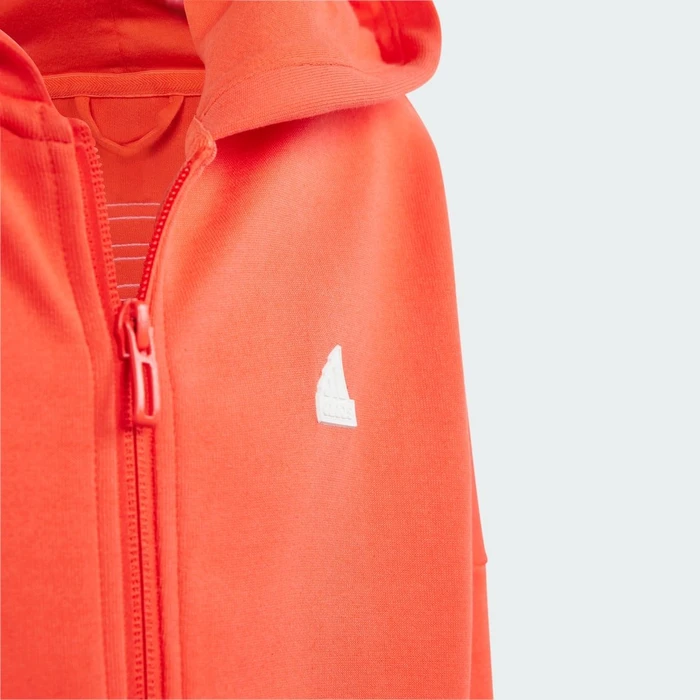 adidas Future Icons 3-Streifen Hoodie bright red/white (Junior)