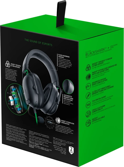 Razer BlackShark V2 X schwarz/grün