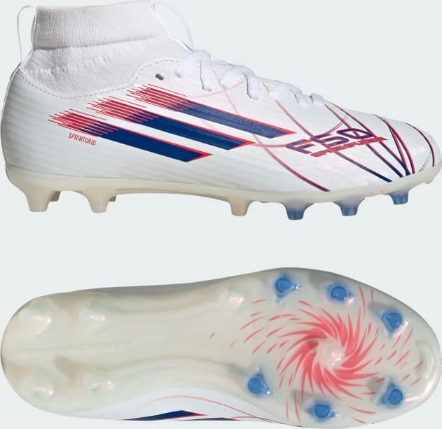adidas F50 Sparkfusion League Mid Cut FG/AG cloud white/royal blue/lucid red (Junior)