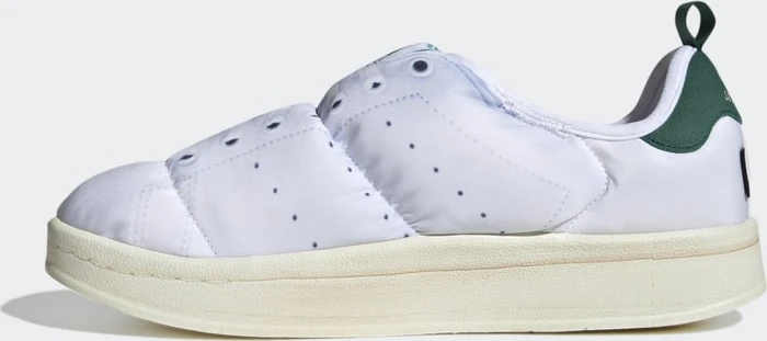 adidas Puffylette cloud white/collegiate green gold/old gold