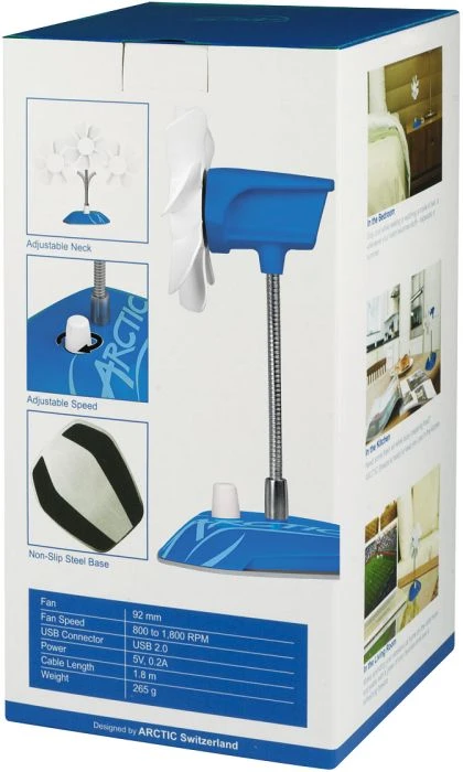 ARCTIC Breeze Color Tischventilator blau