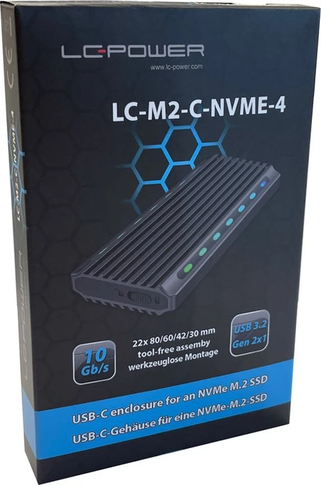LC-Power LC-M2-C-NVME-4, USB-C 3.1