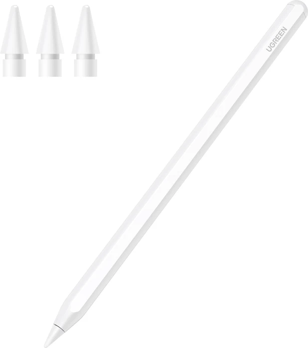 Ugreen Smart Stylus Pen for iPad, Magnetic Charging, weiß