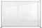 Nobo Premium Plus Erweiterung Schreibtisch-Trennwand aus Acryl, transparent/silber, 140x100cm Vorschaubild