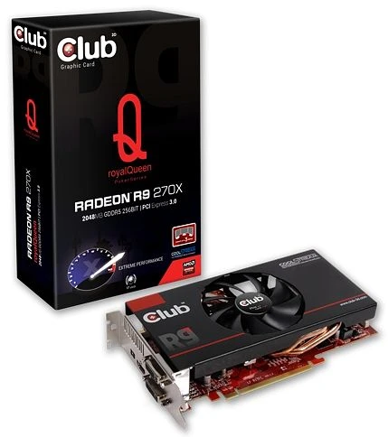 Club 3D Radeon R9 270X royalQueen, 2GB GDDR5, 2x DVI, HDMI, 2x mDP
