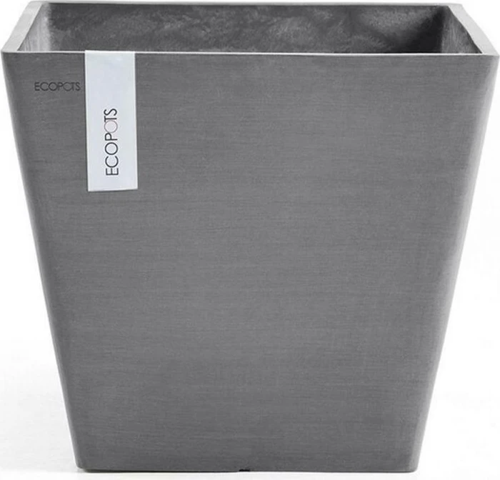 Ecopots Kunststoff-Topf Rotterdam 30x30cm grey