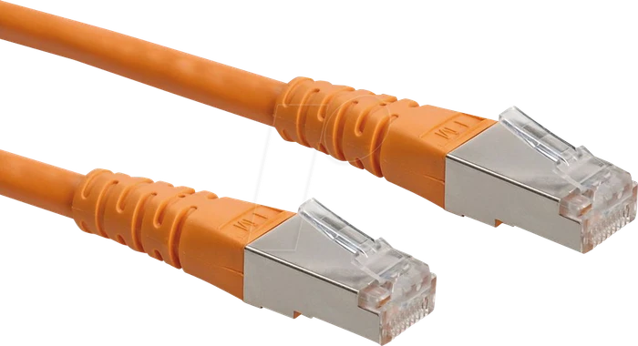 Roline / Secomp GHMT Patchkabel, Cat6, S/FTP, RJ-45/RJ-45, 15m, orange