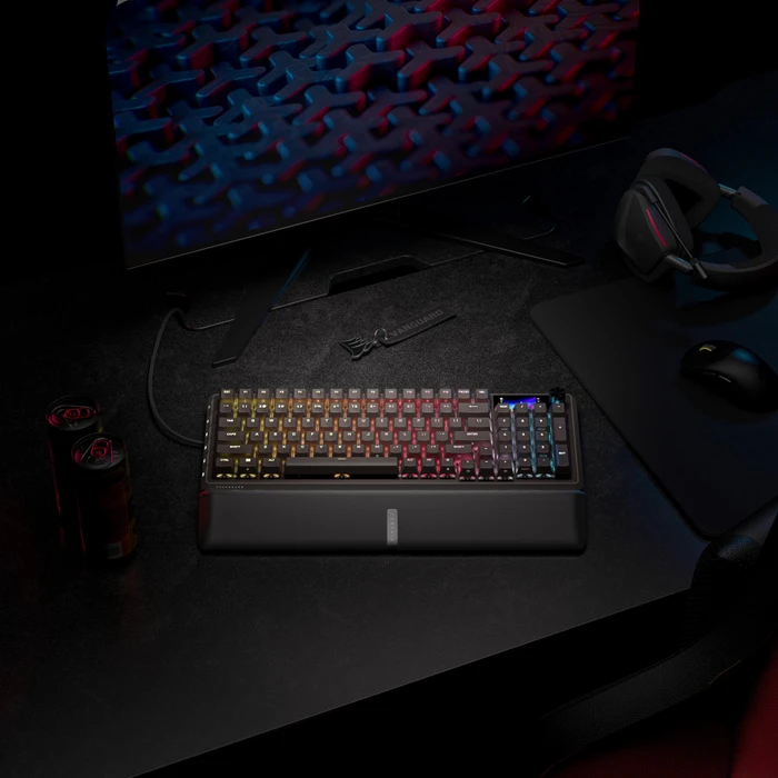 Corsair Vanguard PRO 96 Hall Effect, schwarz, LEDs RGB, Corsair MGX Hyperdrive, USB, US