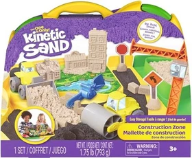Spin Master Kinetic Sand Deluxe Baustellen-Koffer