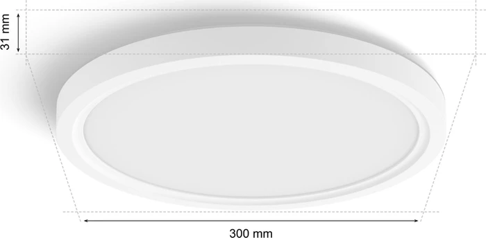 Philips Hue White and Color Ambiance Tento LED-Panel rund 29.1cm weiß