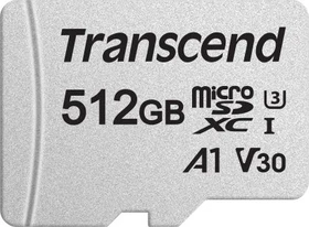 Transcend 300S R100/W85 512GB, UHS-I U3, A1, Class 10